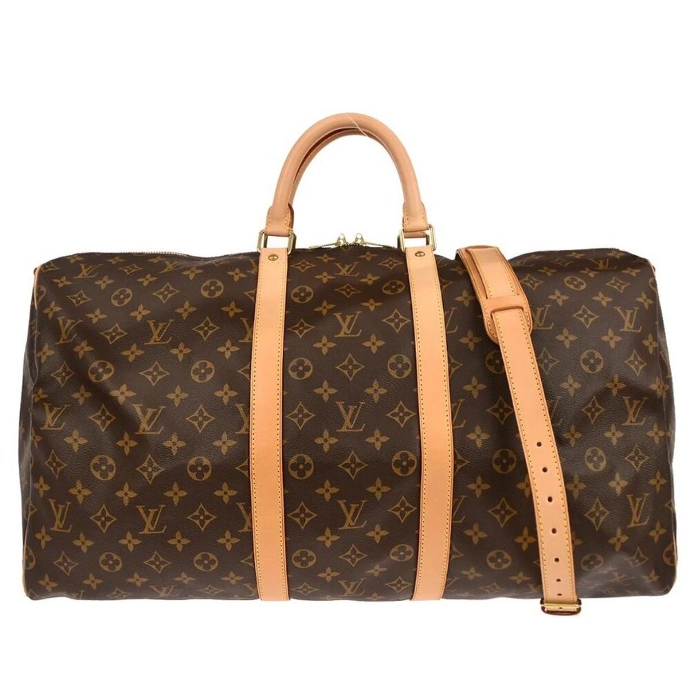 Louis Vuitton Monogram Keepall Bandouliere 55 Duffle Bag M41414